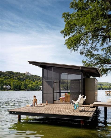 Easy And Cheap River Dock Design For Awesome Lake Home Ideas 577 | Lake flato, Lake house, Lake dock