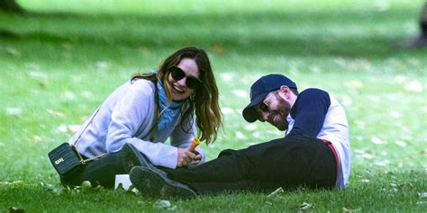 See Photo of Chris Evans and Lily James Happy on Their London Park Date