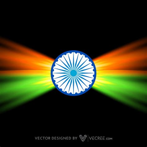 Creative Dark Indian Flag Design Free Vector by vecree on DeviantArt