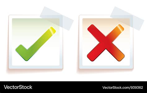 Right wrong Royalty Free Vector Image - VectorStock