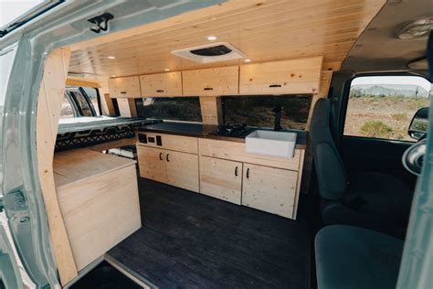 Ford Econoline VanLife Camper Van Built in Arizona - Tommy Camper Vans | Van conversion interior ...