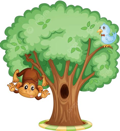 Mono En Un árbol Gorila Chimpancé Bosque Vector PNG , Gorila, Chimpancé, Bosque PNG y Vector ...