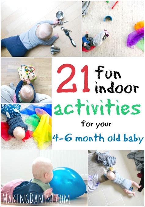 21 fun indoor activities for your 4-6 month old baby