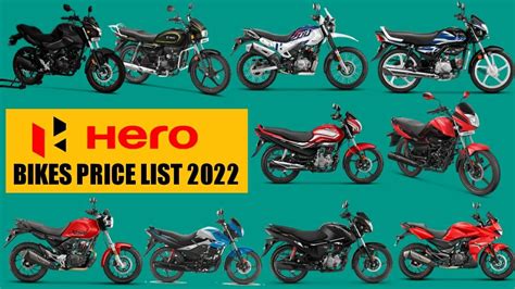 Hero All Bikes Price List 2022 | Mileage | Top Speed | New 2022 Model ...