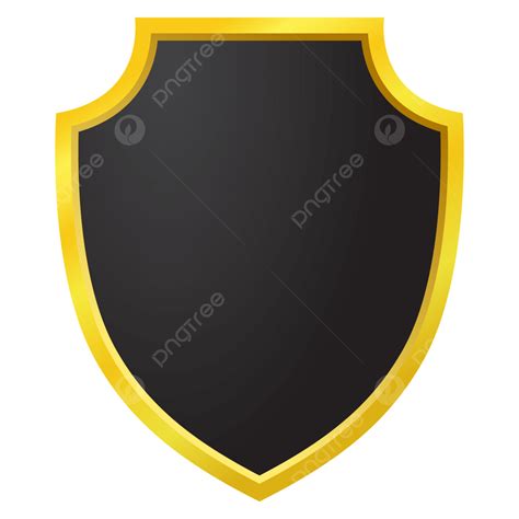 Black Gold Shield Clipart Design, Shield Clipart, Gold Clipart, Black ...