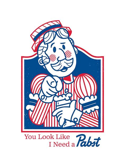 Pabst Blue Ribbon Logo 3 Digital Art by Pizce Iwak - Pixels