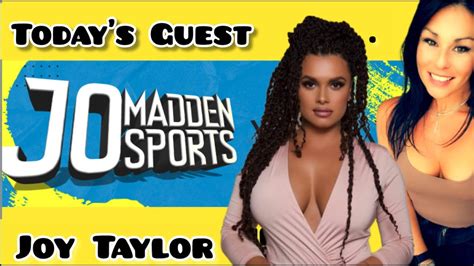 Jo Madden Sports Show with Joy Taylor @JoyTaylorTalks Host of Speak @SpeakonFS1 on @FS1 - YouTube