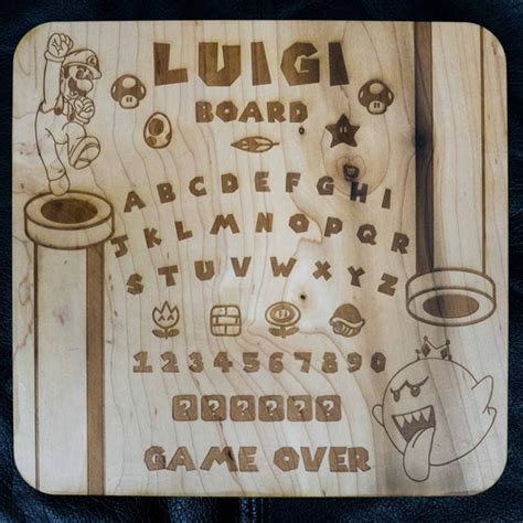 Luigi Board Ouija Board Wooden Square Spirit Board Talking - Etsy