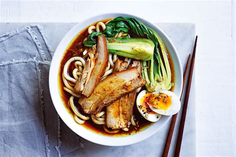 Japanese-style pork noodle soup recipe