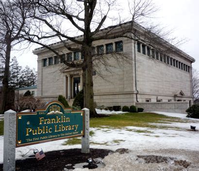 The Historic Franklin Public Library in Franklin, MA