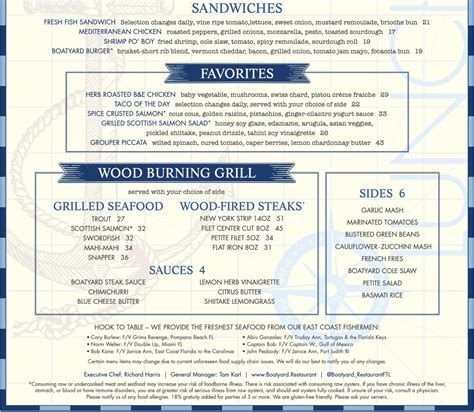 Boatyard Fort Lauderdale, FL Menu (Updated: July 2024)