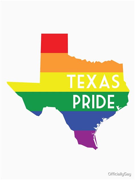 "Texas State Gay Pride Flag" T-shirt by OfficiallyGay | Redbubble