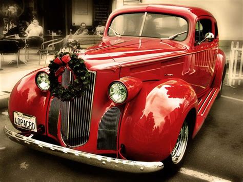 Old red vintage car | Red car, Vintage cars, Antique cars