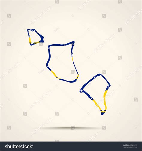 Map of Tokelau in Tokelau flag colors - Royalty Free Stock Vector ...