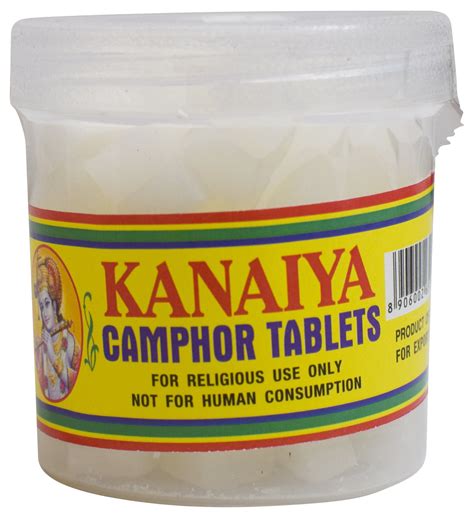 Camphor Tablets from India - 100 Grams - 32 Tablets - Kanaiya Brand ...