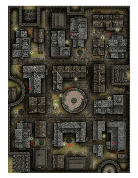 Alleyways Battlemap - SPQR Games | Dungeon Masters Guild