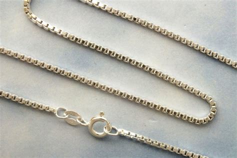 NEW 18" 3mm solid .925 Italian sterling silver box chain Tarnish resist Jewelry & Watches ...