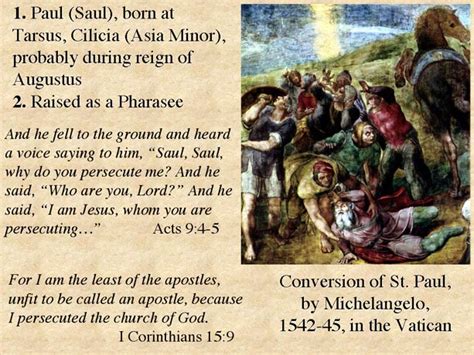 The Apostle Paul: Conversion of St. Paul, Michelangelo