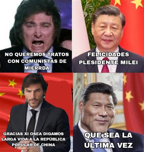 (in Spanish) Javier Milei on China be like: | Javier Milei | Know Your Meme