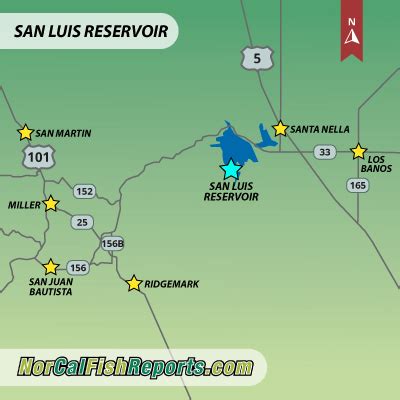 San Luis Reservoir - Fish Reports & Map