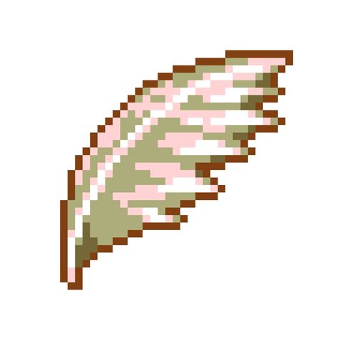 Feather | Pixel art design, Pixel art, Bead art