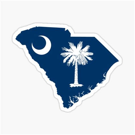 "South Carolina State Flag" Sticker by JSalt | Redbubble