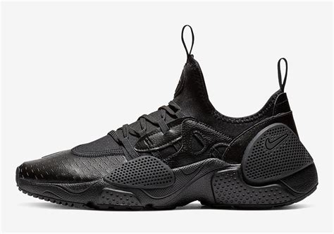 The Nike Huarache EDGE Leather Appears In Triple Black | Nike shoes ...