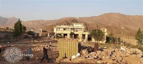 Pictures show aftermath of Taliban attack on Nerkh district of Maidan Wardak province. The group ...