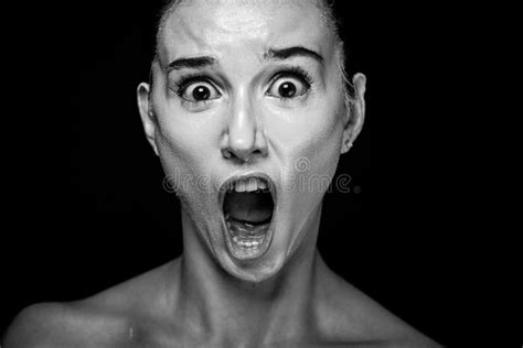 Scene of a Woman Screaming stock image. Image of halloween - 65108739