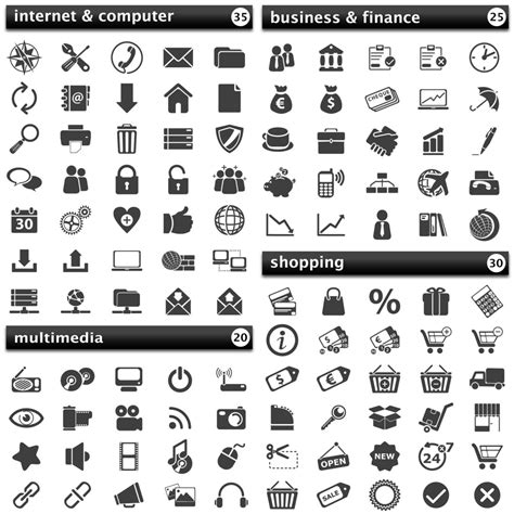 Icons Pack, Vector Illustration Svg, Internet & Computer Svg, Business ...