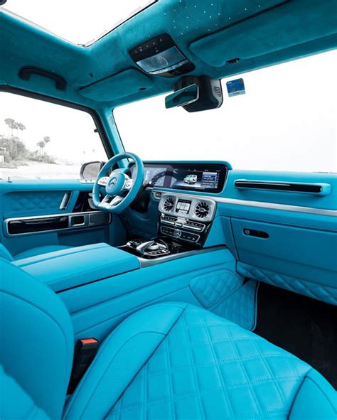 Mercedes-AMG G 63 Brabus 800 Gets A Bespoke Candy-Blue Interior ...