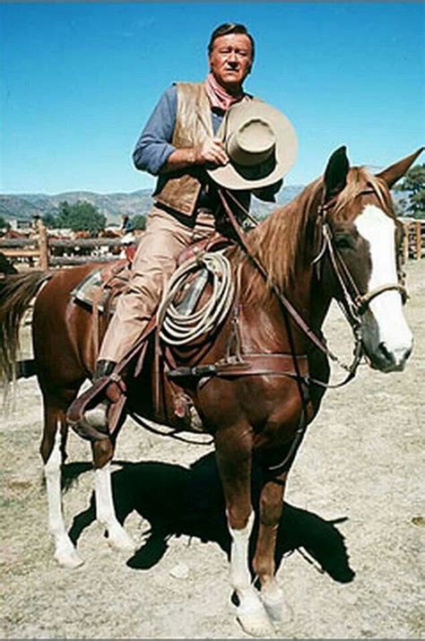 John Wayne And His Horse Dollar … | John wayne movies, John wayne ...