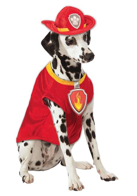 Paw Patrol Marshall The Fire Dog Pet Costume | Pet halloween costumes, Paw patrol costume, Pet ...