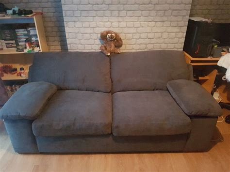 Large grey fabric sofa bed | in Stoke-on-Trent, Staffordshire | Gumtree