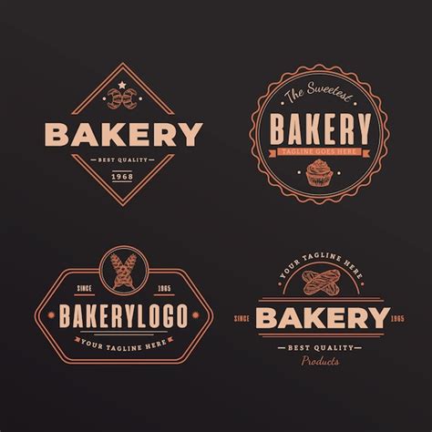 Premium Vector | Retro bakery logo