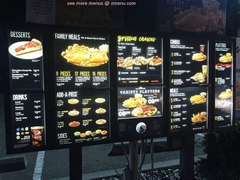 Menu at Long John Silver's (32098) fast food, Stockton, 314 N Wilson Way