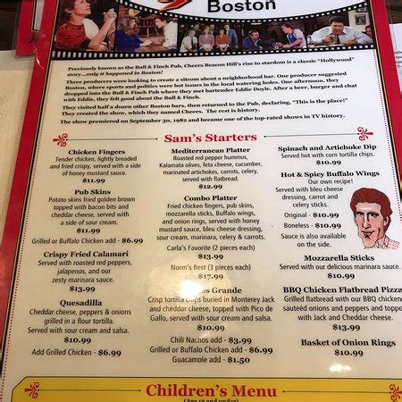 Cheers Beacon Hill, Boston - Beacon Hill - Menu, Prices & Restaurant Reviews - TripAdvisor