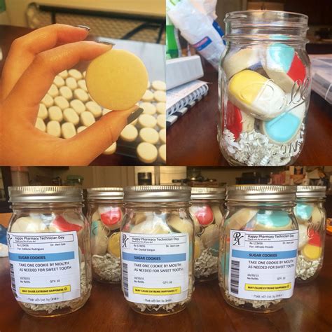 Pill-shaped sugar cookies for pharmacy technician day (10/20). Label and all! Pharmacy ...