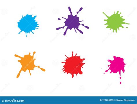 Paint Splatter Cartoon Vector | CartoonDealer.com #5216693