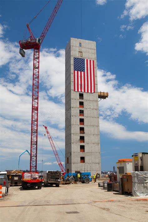 Huge American Flag Adorns Buildings Under Construction Along Harborwalk ...