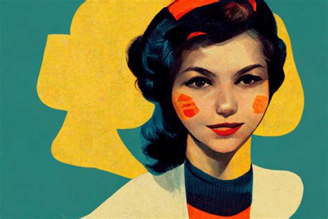 Pop-art Woman from the 50s Graphic by winter snow · Creative Fabrica