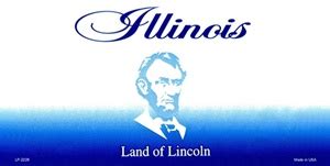 Illinois Blank License Plate