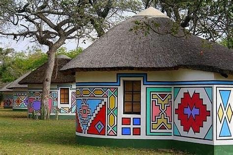 Ndebele Art _ Ndebele | African hut, African house, African art