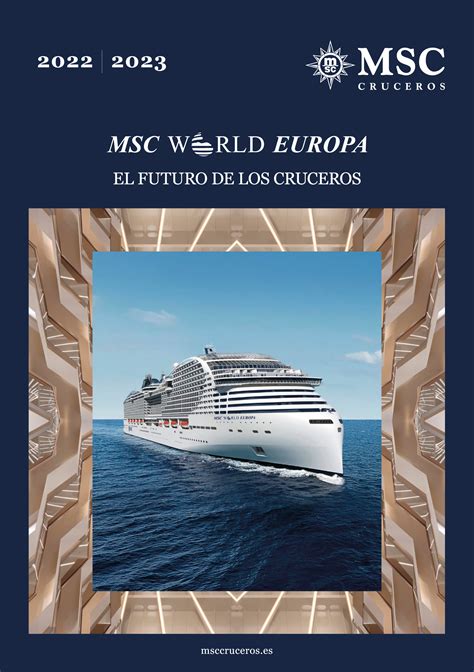 Catálogo de MSC WORLD EUROPA 2022-2023 - Catálogos y Folletos - Nautalia Viajes