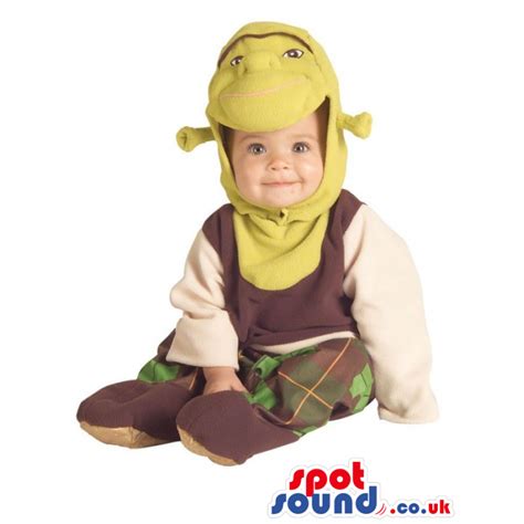 Buy Mascots Costumes in UK - Green Shrek The Ogre Movie Character Baby Size Costume Sizes L (175 ...