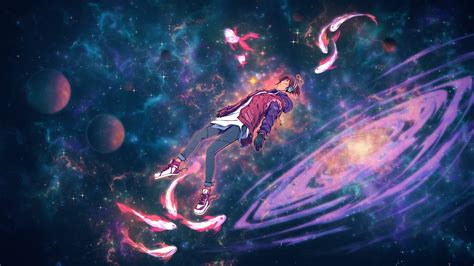 Wallpaper : Christian Benavides, digital art, fantasy art, fish, surreal, space, headphones ...