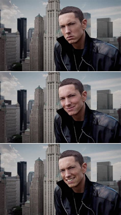 Photoshop Artist Makes Eminem Smile, The Results Are Terrifying