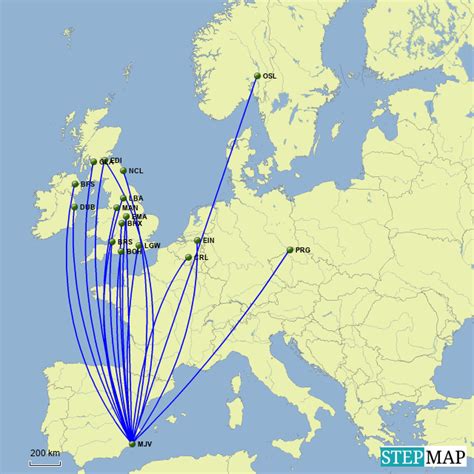 StepMap - Murcia's airport - Landkarte für Spain