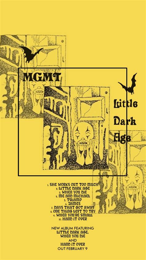 MGMT Little dark age wallpaper | Music poster design, Graphic poster ...