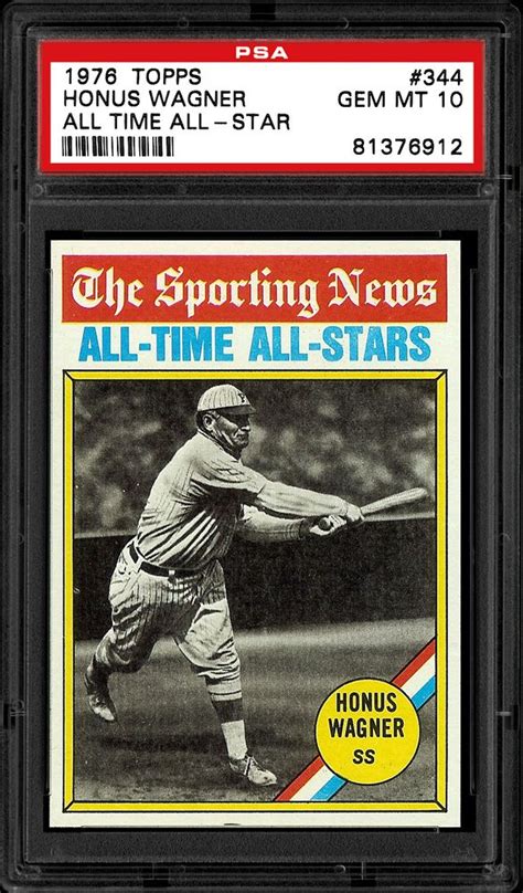 Auction Prices Realized Baseball Cards 1976 TOPPS Honus Wagner All Time ...